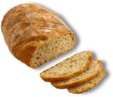 A sliced loaf of bread.